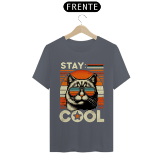 Nome do produto CAMISETA T-SHIRT ALGODÃO PIMA CAT, STAY COOL