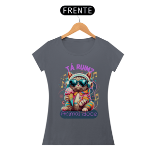 Nome do produto CAMISETA BABY LONG ALGODÃO PIMA CAT, TA RUIM