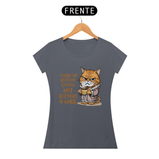 Nome do produto CAMISETA BABY LONG PIMA, CAT COFFEE