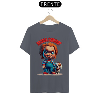 Nome do produto CAMISETA T-SHIRT CLASSIC DOG, LINHA FILME CHUCKY BRINCA COMIGO