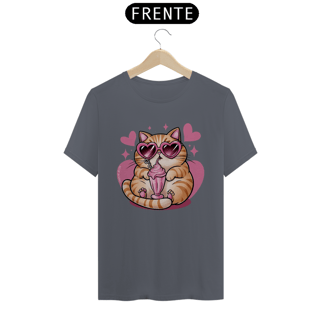 Nome do produto CAMISETA T-SHIRT PIMA, CAT LOVE