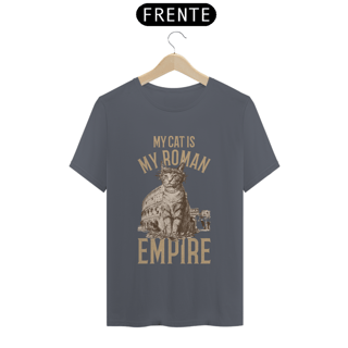 Nome do produto CAMISETA T-SHIRT PIMA, MY CAT IS MY ROMAN