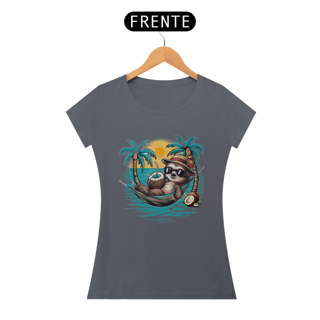 Nome do produto CAMISETA BABY LONG PIMA, BICHO PREGUIÇA