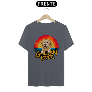 Nome do produto CAMISETA T-SHIRT PIMA, DOG GOLDEN LOVER