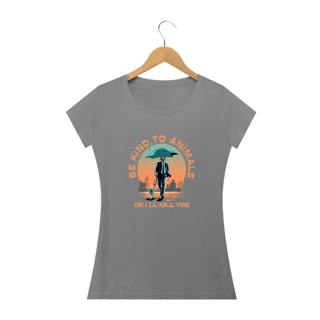 Nome do produto CAMISETA BABY LONG QUALITY DOG, LINHA FILME JOHN WICK BE KIND TO ANIMALS