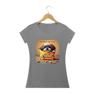 Nome do produto CAMISETA BABY LONG QUALITY, DOG CHEETOS IMPOSSIVEL  TER SO UM 