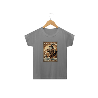 Nome do produto CAMISETA CLASSIC INFANTIL, SENHOR DOS ANEIS  LOVE OF DOGS-2 A 14 ANOS