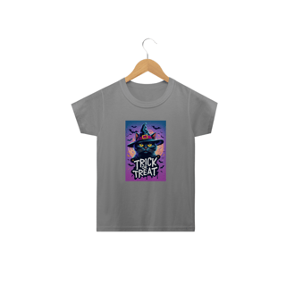 Nome do produto CAMISETA CLASSIC INFANTIL, TRICK OR TREAT-2 A  14 ANOS