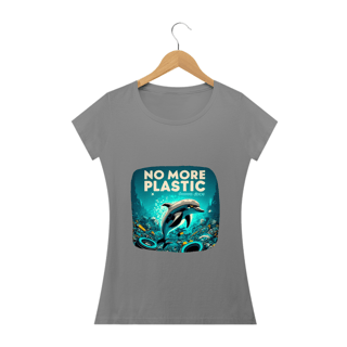 Nome do produto CAMISETA BABY LONG QUALITY, DOLPHIN  NO MORE PLASTIC