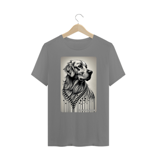 Nome do produto CAMISETA T-SHIRT PLUS SIZE, DOG GOLDEN PB