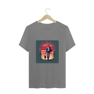 Nome do produto CAMISETA T-SHIRT PLUS SIZE,  LINHA FILME JOHN WICK DOG BE KIND TO ANIMALS
