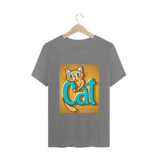 Nome do produto CAMISETA T-SHIRT PLUS SIZE, CAT LETRAS