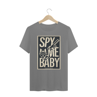 Nome do produto CAMISETA T-SHIRT PLUS SIZE, SPY ME BABY CAT LETRAS