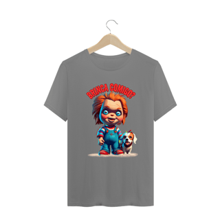 Nome do produto CAMISETA T-SHIRT PLUS SIZE DOG, CHUCKY BRINCA COMIGO