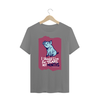 Nome do produto CAMISETA T-SHIRT PLUS SIZE PIG, LINHA VEGAN, I SHOULD LIVE 