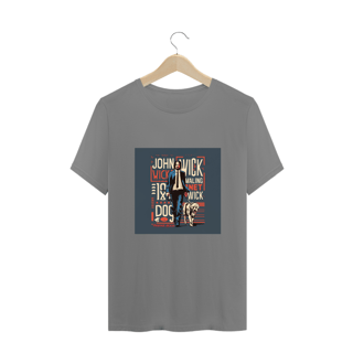 Nome do produto CAMISETA T-SHIRT PLUS SIZE, LINHA FILME JOHN WICK DOG