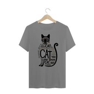Nome do produto CAMISETA T-SHIRT PLUS SIZE, CAT LETRAS