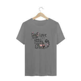Nome do produto CAMISETA T-SHIRT PLUS SIZE, CAT LETRAS