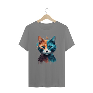 Nome do produto CAMISETA T-SHIRT PLUS SIZE, COLORFUL CAT