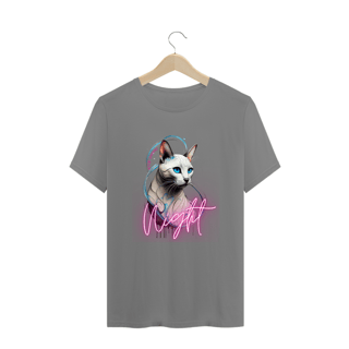 Nome do produto CAMISETA T-SHIRT PLUS SIZE, CAT NIGHT