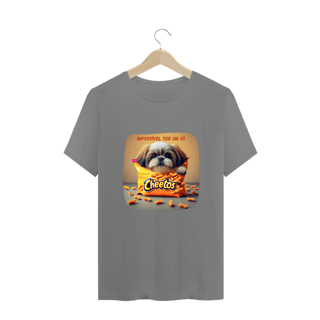 Nome do produto CAMISETA T-SHIRT PLUS SIZE, DOG CHEETOS IMPOSSIVEL TER UM SO