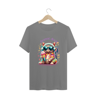 Nome do produto CAMISETA T-SHIRT PLUS SIZE CAT, ANIMAL DOCE