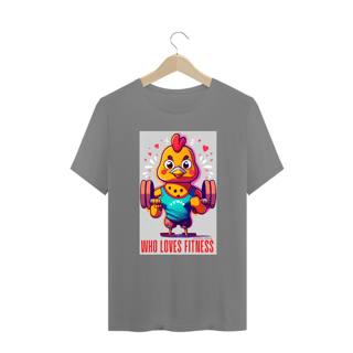 Nome do produto CAMISETA T-SHIRT PLUS SIZE, MEME-WHO LOVES FITNESS