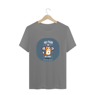 Nome do produto CAMISETA T-SHIRT PLUS SIZE CAT, NO PAIN NO GAIN