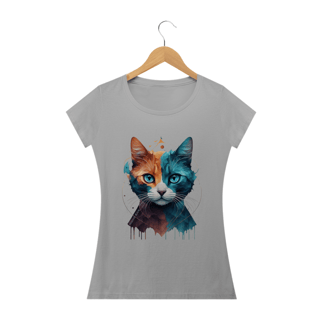 Nome do produto CAMISETA BABY LONG CLASSIC, COLORFUL CAT 