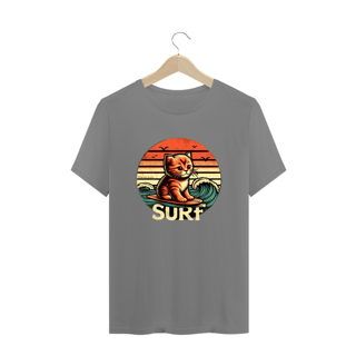 Nome do produto CAMISETA T-SHIRT PLUS SIZE, CAT SURF