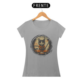 Nome do produto CAMISETA BABY LONG CLASSIC, SAMURAI CAT