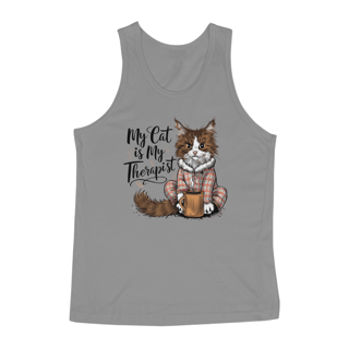 Nome do produto REGATA CLASSIC, MY CAT IS MY THERAPIST