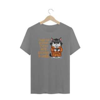 Nome do produto CAMISETA T-SHIRT PLUS SIZE, CAT COFFEE