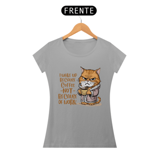 Nome do produto CAMISETA BABY LONG CLASSIC, CAT COFFEE