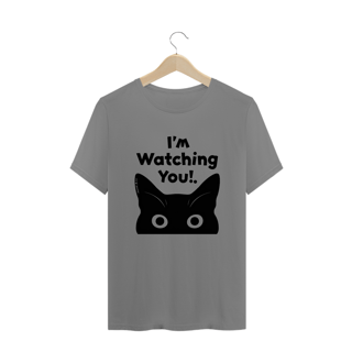 Nome do produto CAMISETA T-SHIRT PLUS SIZE CAT, I´M WATCHING YOU