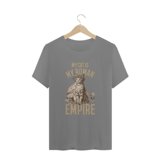 Nome do produto CAMISETA T-SHIRT PLUS SIZE, MY CAT IS MY ROMAN
