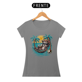 Nome do produto CAMISETA BABY LONG QUALITY, BICHO PREGUIÇA