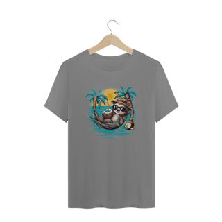 Nome do produto CAMISETA T-SHIRT PLUS SIZE, BICHO PREGUIÇA
