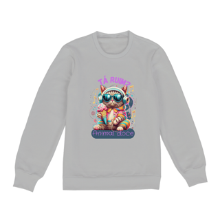 Nome do produto MOLETOM BLUSÃO UNISSEX FECHADO-P M G GG-CAT TA RUIM, POSSUI INTERIOR FLANELADO, PUNHO E BARRA EM RETILINEA  
