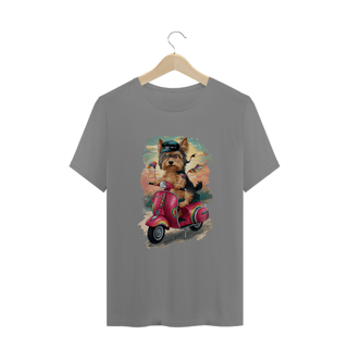 Nome do produto CAMISETA T-SHIRT PLUS SIZE, DOG YORKSHIRE VESPA 