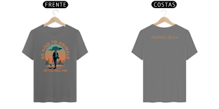 Nome do produto CAMISETA T-SHIRT ESTONADA F/V DOG, LINHA FILME JOHN WICK BE KIND TO ANIMALS 