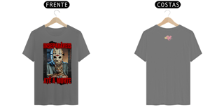 Nome do produto CAMISETA T-SHIRT ESTONADA, JASON INSEPARAVEIS ATÉ A MORTE, SEXTA FEIRA 13
