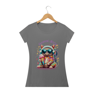 Nome do produto CAMISETA BABY LONG ESTONADA CAT, TA RUIM 