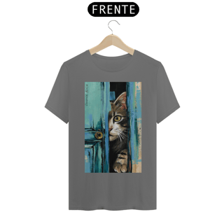 CAMISETA T-SHIRT ESTONADA, MYSTERIOUS CAT