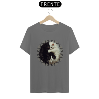 CAMISETA T-SHIRT ESTONADA, CAT YIN YANG