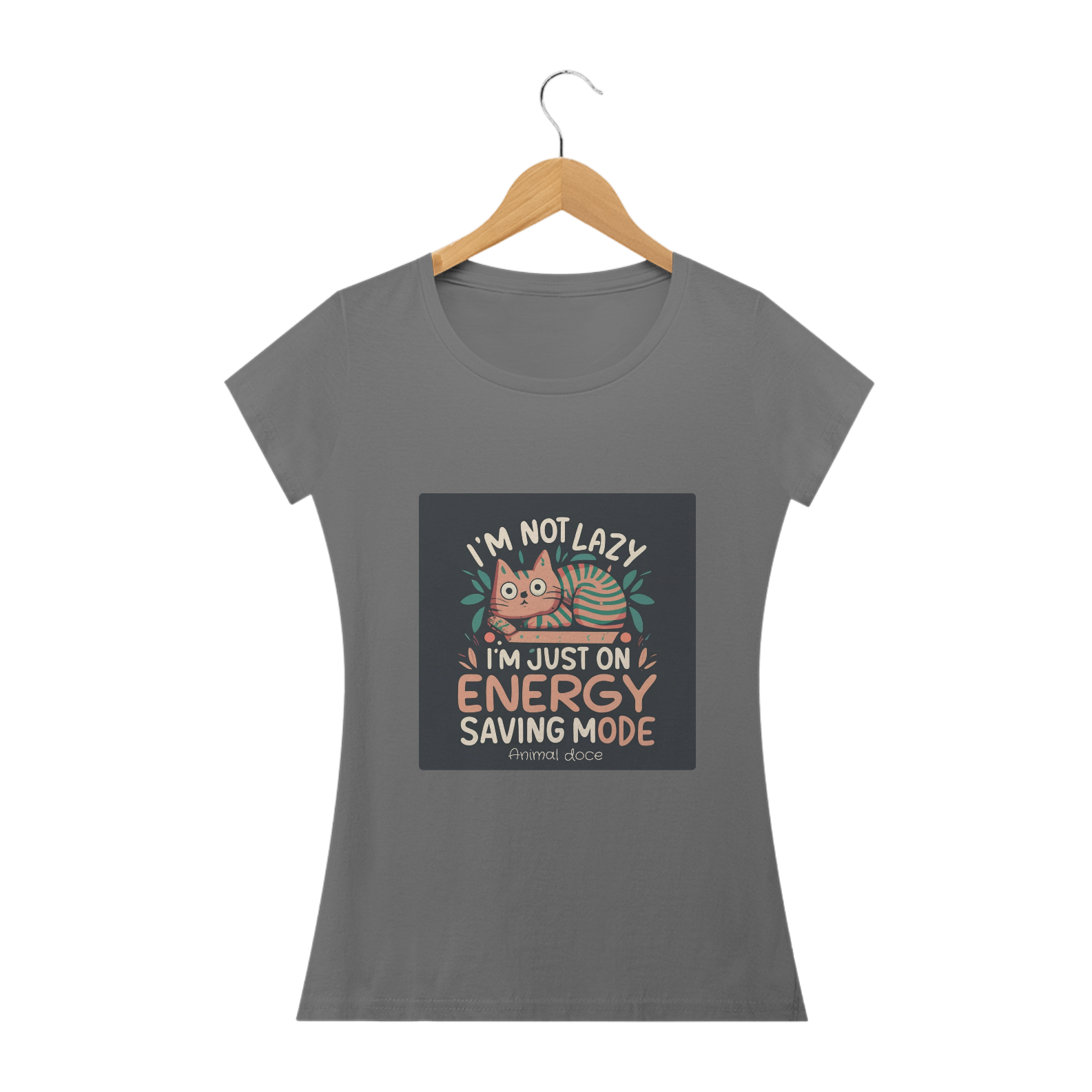 CAMISETA BABY LONG ESTONADA, CAT ENERGY