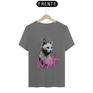 Nome do produto CAMISETA T-SHIRT ESTONADA, CAT NIGHT