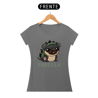 Nome do produto CAMISETA BABY LONG ESTONADA, PUGZILLA