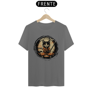 Nome do produto CAMISETA T- SHIRT ESTONADA, SAMURAI CAT