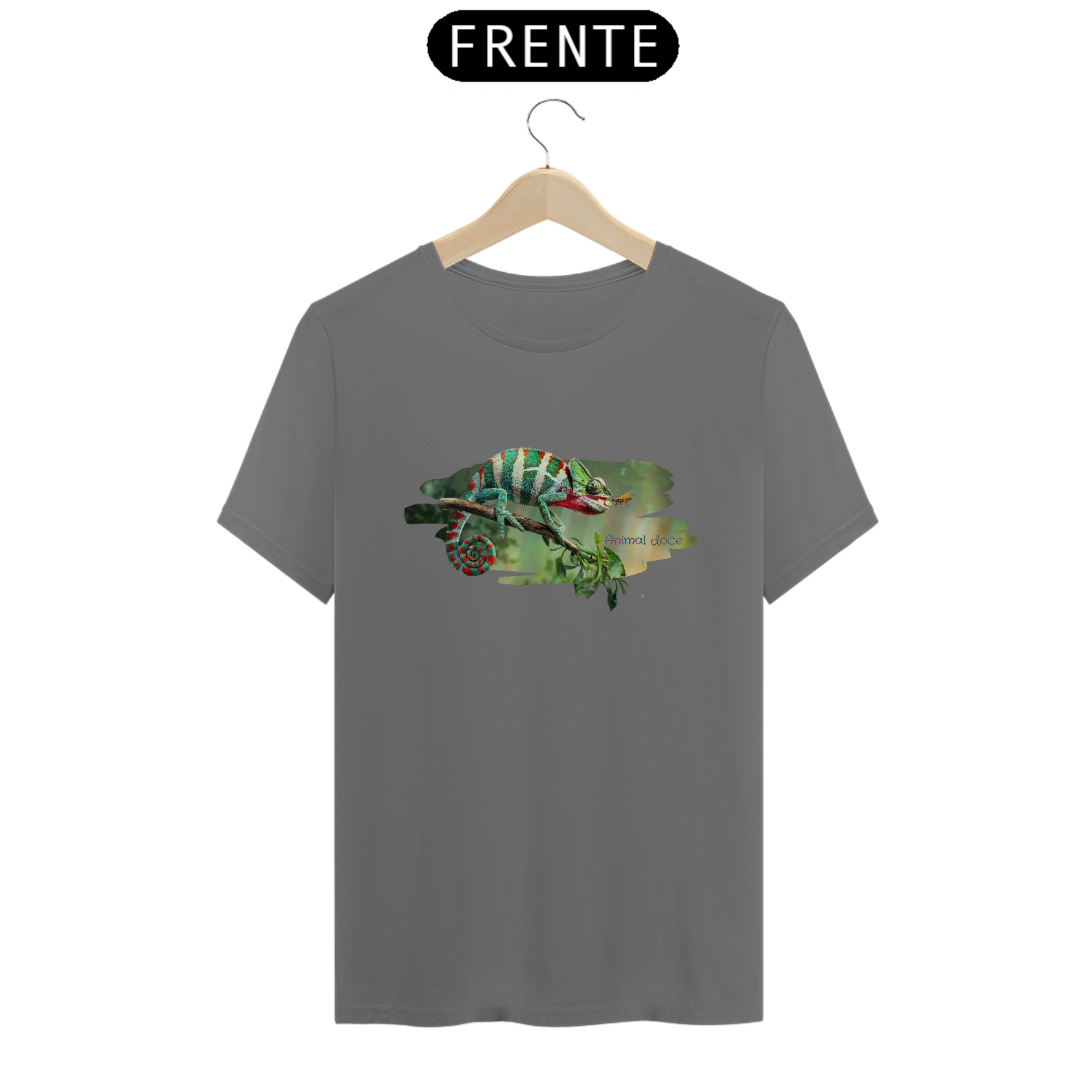 CAMISETA T-SHIRT ESTONADA, CHAMELEON